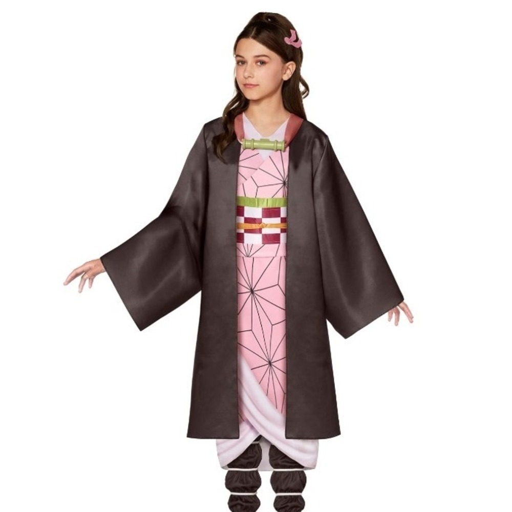 InSpirit Designs Demon Slayer Nezuko Costume Child Medium 7-8 Pink Black Cosplay